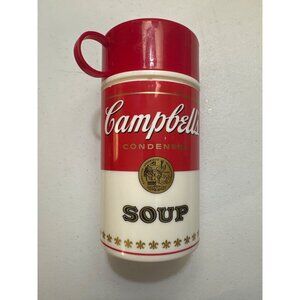 Vintage Campbells Soup Can-tainer Thermos Keeps Soup Warm